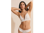 Soutien-gorge triangle avec dentelle,Soutien-gorge triangle avec dentelle;${refinementColor}
