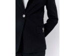 Veste longue rayée NOIR Femme
