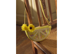 Sac citron à sequins