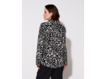 Chemisier manches longues imprimé léopard NOIR Femme