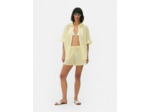 Chemise de plage froissée à boutons