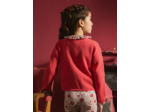 Cardigan à col fleuri