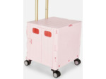 Caisse pliable à roulettes