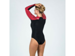 Maillot de Bain de Natation une pièce femme Kamy Long noir rubi