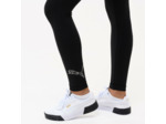 Legging confortable en coton 7/8 femme, noir