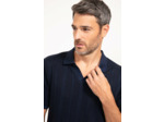 Pull col polo manches courtes Ajoure