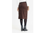 Jupe midi en velours