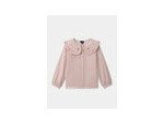 Chemisier rose à petits carreaux pour filles