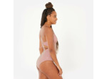 Maillot de bain 1 pièce surf rayé Femme - Bea rouge et blanc