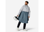 PONCHO PLUIE VISIBILITE NUIT VELO VILLE 540 BLEU GRIS