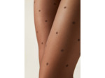 Collant Voile 30 Deniers à Motifs Pois
