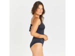 MAILLOT DE BAIN 1 PIÈCE FEMME CLOE NOIR DOS RÉGLABLE X OU U