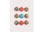 Lot de 3 barrettes fleuries pour fille
