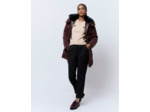 Doudoune mi-longue unie BORDEAUX Femme