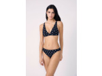 Culotte bikini bas de maillot à pois