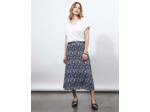 Jupe longue imprimé à fleurs MARINE