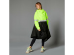 PONCHO PLUIE VISIBILITE JOUR NUIT 560 NOIR JAUNE FLUO