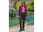 Manteau uni MARRON Femme