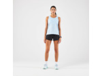Débardeur de running respirant femme - kiprun run 100 bleu ciel