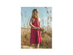 Robe fuchsia en broderie anglaise pour filles