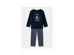Pyjama rayé bleu marine pour garçon