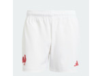Short de Rugby XV de france adulte, short FFR blanc