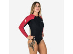Maillot de Bain de Natation une pièce femme Kamy Long noir rubi