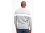 Pull col rond rayé Grisy