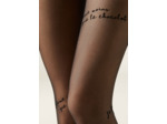 Collant transparent écriture Amore