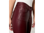 Pantalon long slim uni BORDEAUX Femme