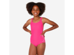 Maillot de bain 1 pièce natation Fille - 100 Viki rose