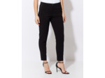 Pantalon long cigarette uni NOIR Femme