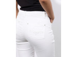 Pantalon 7/8 slim uni BLANC Femme