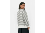 Sweat-shirt oversize à rayures