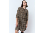 Robe courte imprimé léopard MARRON