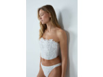 Soutien-gorge bustier sans coques avec broderies