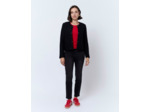 Veste courte contenant de la laine unie NOIR Femme