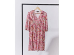 Robe courte imprimée ROSE
