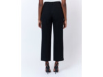 Pantalon long large rayé NOIR Femme