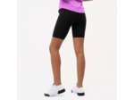 Short cycliste coton femme, noir