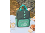 Sac à dos vert avec poche avant imprimé dinosaure Garçon