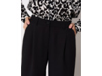 Pantalon 7/8 rond uni NOIR Femme