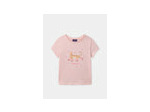 T-shirt rose à imprimé léopard pour filles