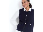 Gilet court uni MARINE Femme