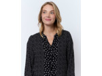 Blouse manches longues imprimée NOIR Femme