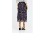 Jupe longue froissée imprimée et doublée