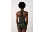Maillot de bain 1 pièce gainant à motif