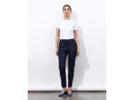 Pantalon 7/8 cigarette uni MARINE Femme