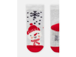 Chaussettes gris chiné noël pour bébé garçon