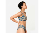 Haut de maillot brassière surf Femme - Aurely palmer bleu